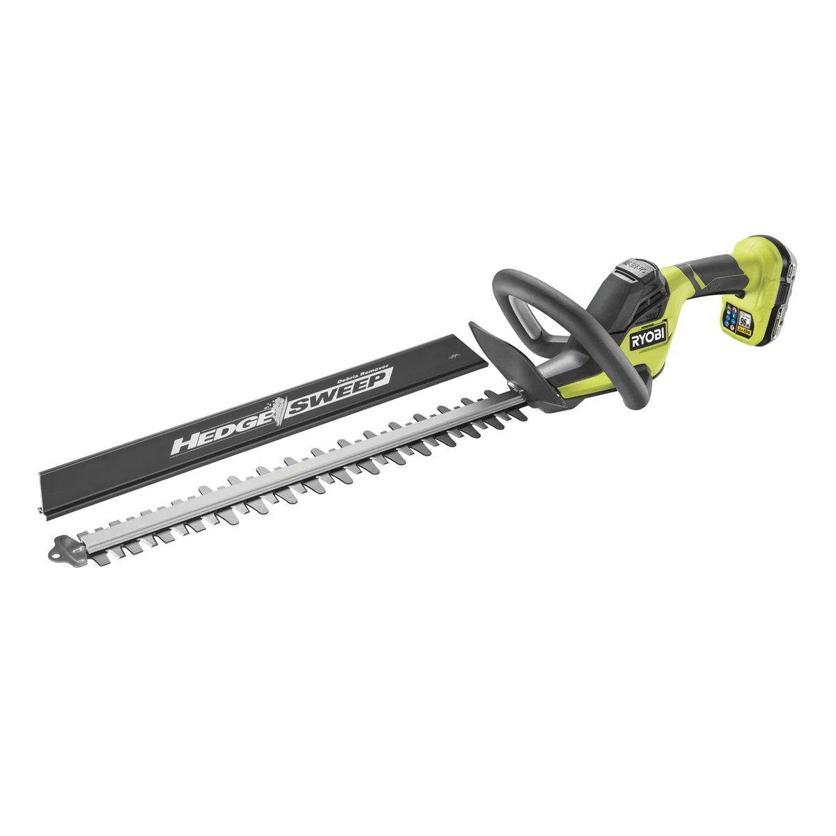 RYOBI 18 V ONE+ Akku-Heckenschere RY18HT50A-120, 50 cm Klinge, 24 mm Messerabstand, inkl. 2,0 Ah Akku und Ladegerät