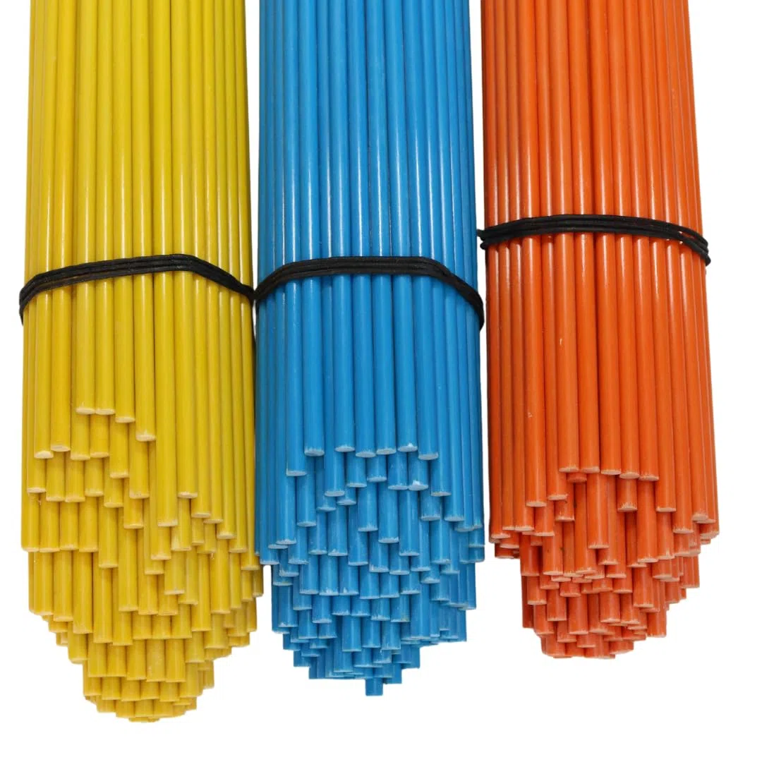 ProNaturShop Markierstab Fiberglas Blau 7mm x 130cm 100 Stück