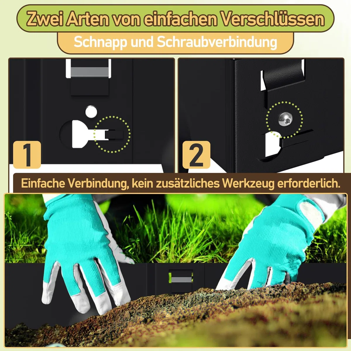 Rasenkante Metall, 100x18cm Beeteinfassung mit Dornen, Beetbegrenzung Rasenbleche Mähkante Metall Palisade, Flexible Verformbar Beetumrandung, Schwarz (Länge 5m - Höhe 18cm)