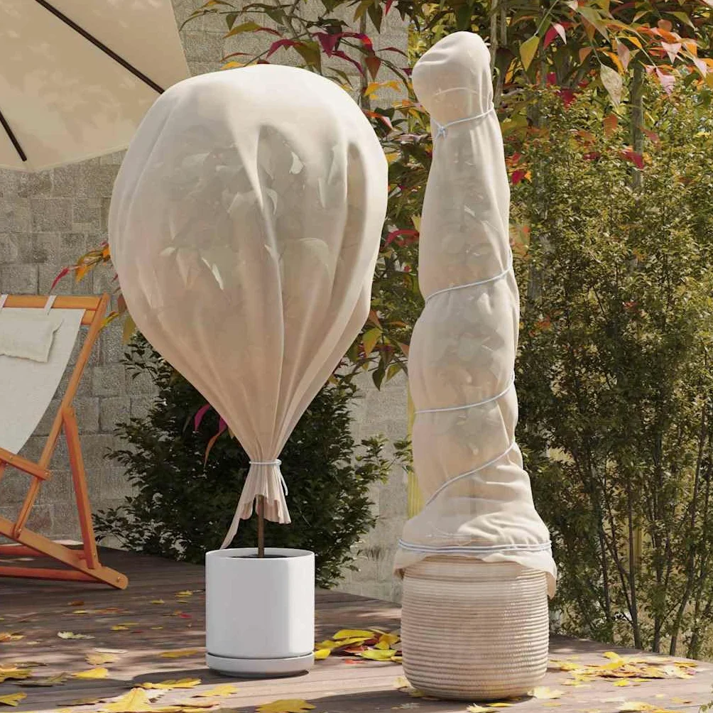 Winterschutz Pflanzen Beige 100 x 3,2 m Vliesstoff, frostschutz für Außenbeet, wiederverwendbare Gartenpflege Abdeckung für Rasenpflege und Terrasse