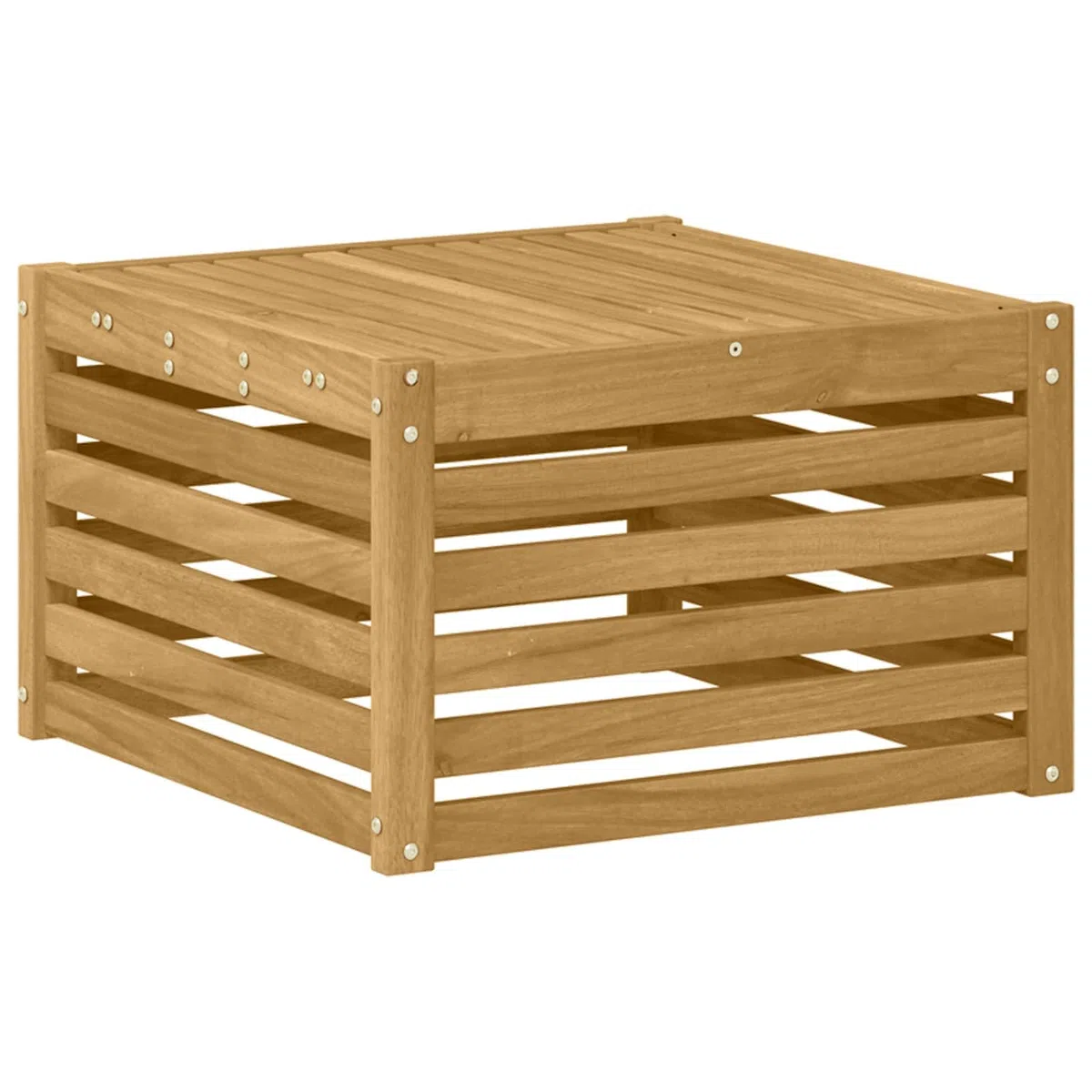 Gartenmöbelgarnitur 11-teilig aus massivem Akazienholz wetterfestes Design für Terrasse Balkon und Garten, modulare Sitzgruppe mit Tisch, Sofas, Stühlen