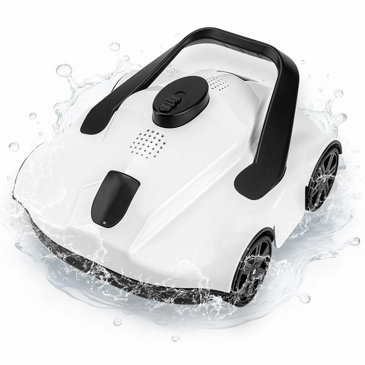 Poolroboter Kabelloser Poolsauger für Aufstellpool, bis 130 Min Akkulaufzeit, automatische Rückkehr zum Beckenrand, effizienter Bodenreiniger mit Filtersystem, leichtes Design und einfache Bedienung
