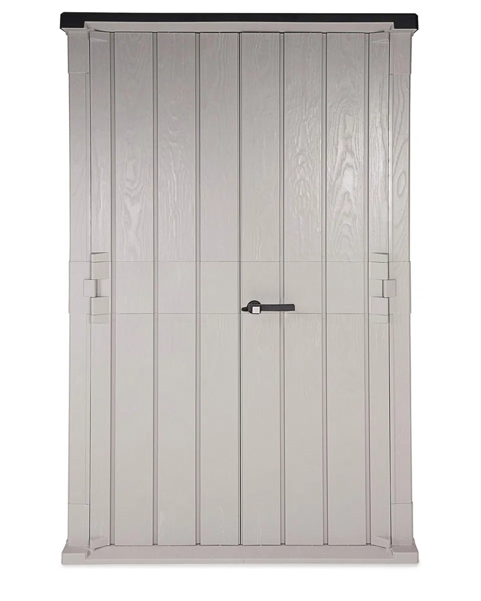 Ondis24 Mülltonnenbox Storer Basic/Basic XL/High Store Basic Gerätebox abschließbar für 2 Mülltonnen (1670 Liter, Grau-Anthrazit)