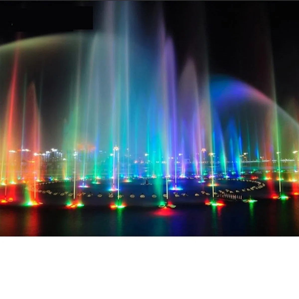 Poolbeleuchtung, LED-Brunnenlichter Edelstahl-Poollichter Frühlingslichter Bunte Fernbedienung RGB Quadratische Landschaftslichter Unterwasserlichter für Schwimmbad, Brunnen, Teich, Aquarium(RGB:D180m