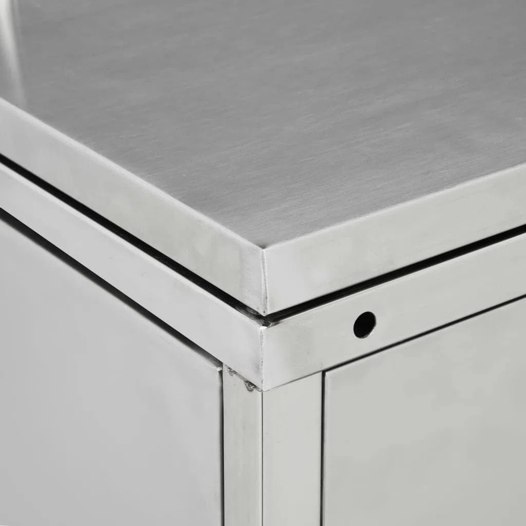 Doppel Mülltonne Schuppen Mülltonnenbox Outdoor Lagerung Versteck Einfaches Öffnen und Schließen Schuppen 240L Edelstahl