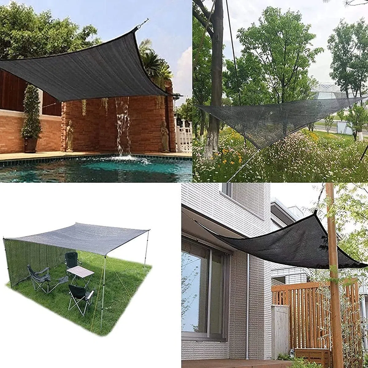 6 x 12 m, 85 % schattiges Gewächshaus-Schattennetz, strapazierfähig, Schattenstoff, Terrassenzaun, Sonnenschutz, hohe Dichte, 8 Nadeln, für Garten, Blumen, Pflanzen, Terrasse, Rasen, Schatten
