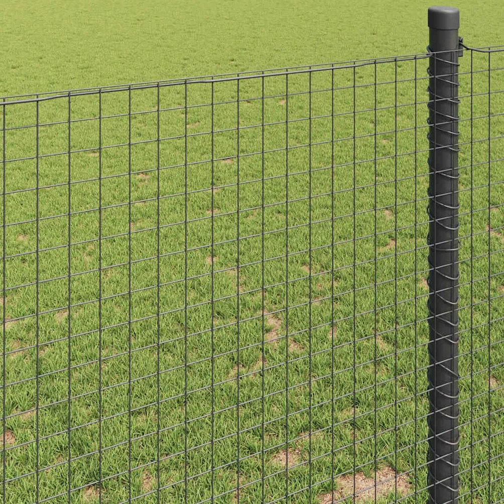 Geschweißter Drahtzaun Grau, 10000 x 60 cm, Zaunfeld mit robustem Metall, Gartenzaun Paneel für Terrasse und Vorgarten, Sichtschutz, Sicherheit, wetterbeständig, vielseitige Abgrenzung