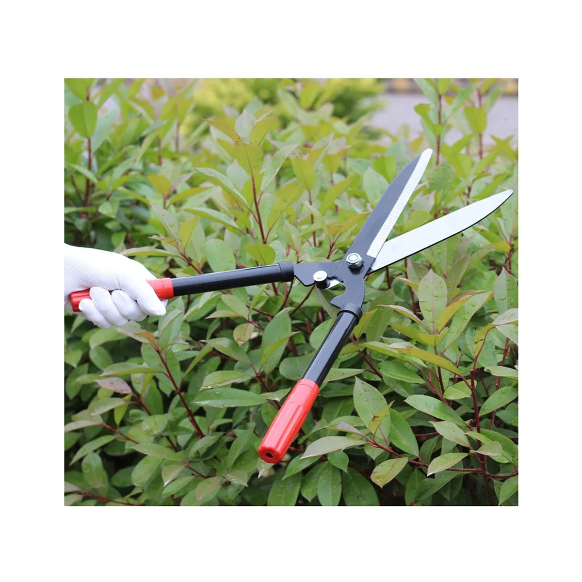 Heckenschere Gartengeräte Garten, Klinge Starke Aluminiumgriffe Manuelle Heckenschere Zum Beschneiden Von Rabatten Formgehölze Buchsbaum Dekorative Gräser,