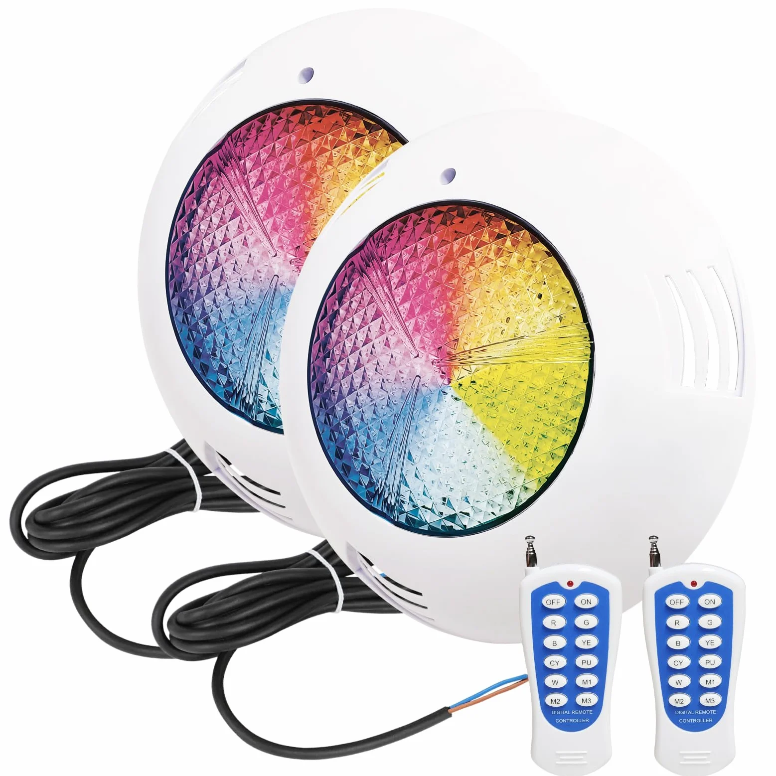 LED ATOMANT 2 LED Poolstrahler 45W RGB IP68 Kabel 2,5m und Fernbedienung