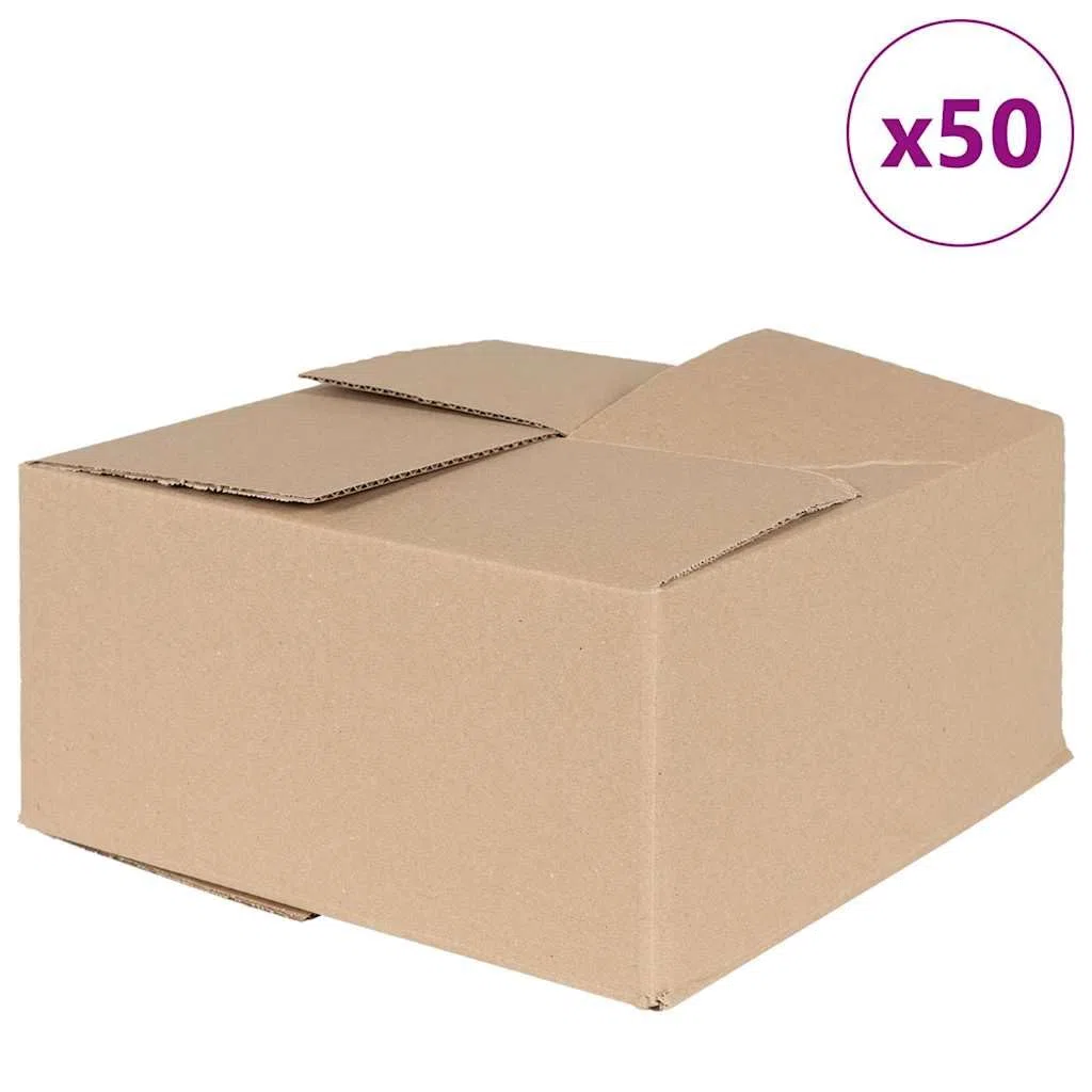 50 Stück Faltbox Set 30x30x15 cm Aufbewahrungsbox aus stabiler Pappe Ordnungssystem für Büro und Zuhause Büroorganisation Lagerung
