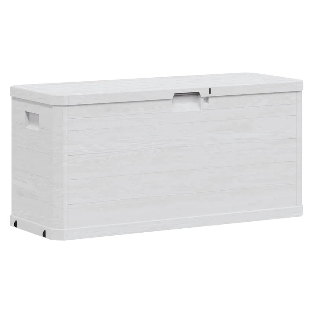 Garten-Aufbewahrungsbox 280 L Hellgrau, Stauraum Aufbewahrungskiste Gartentruhe für Kissen Decken Werkzeuge, Robuste Kunststoff Box als Aufbewahrungsmöbel für Innen und Außen