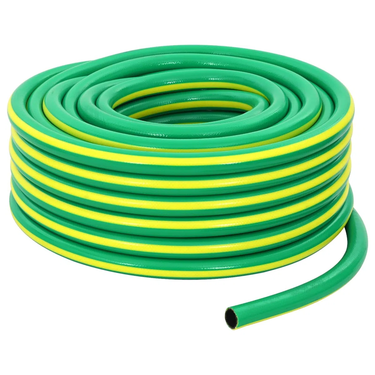 Gartenschlauch 1/2 Zoll 100 m 5-lagig flexibler Wasserschlauch für Bewässerung, PVC Schlauch knickfest grün
