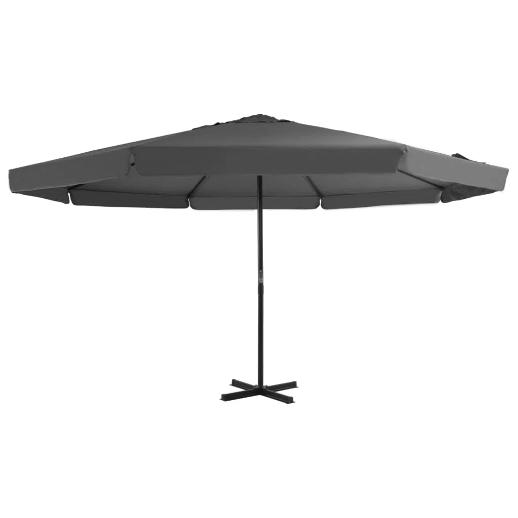 vidaXL Sonnenschirm 500cm Anthrazit Ampelschirm Marktschirm Gartenschirm