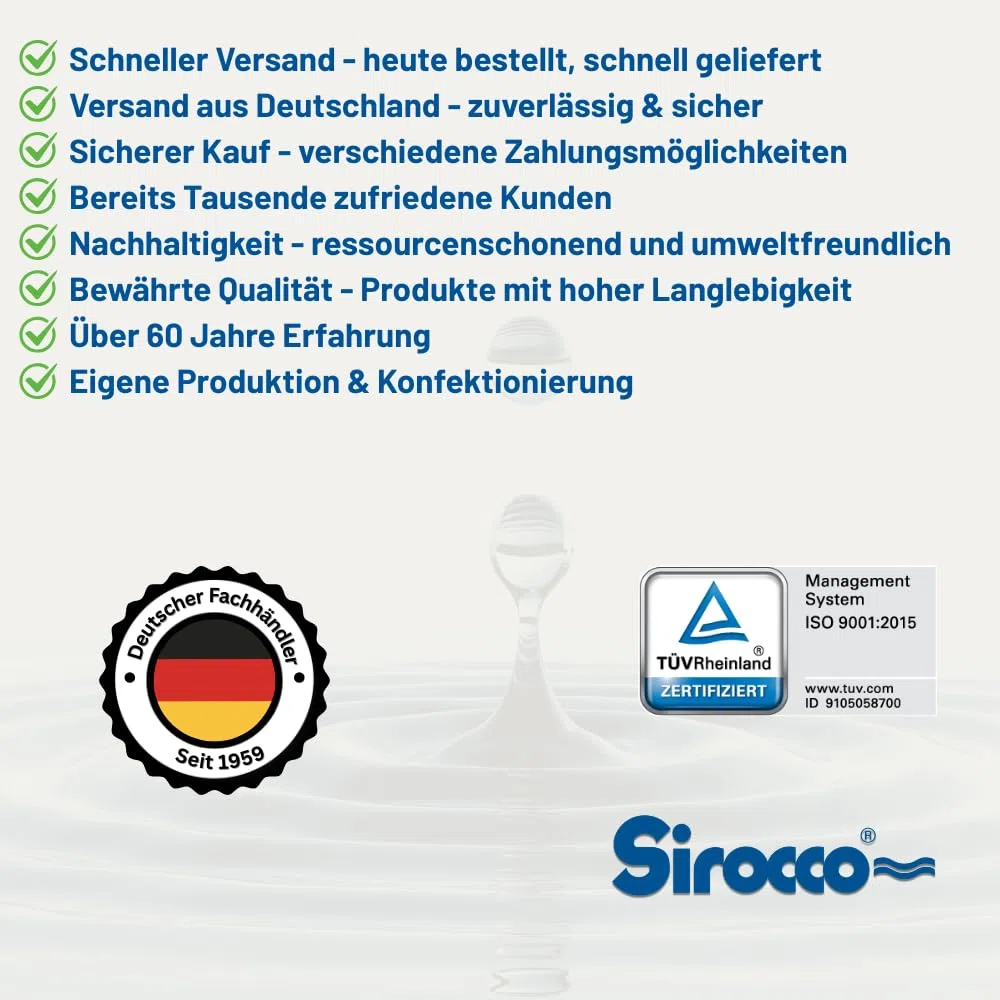 Sirocco SIRO Edelstahl Schlauchwagen, 3/4 Zoll Anschluss, Gartenschlauchwagen, Edelstahl/Messing/Verzinkter Stahl, für Schläuche bis 80m, Maximaldruck 25 bar