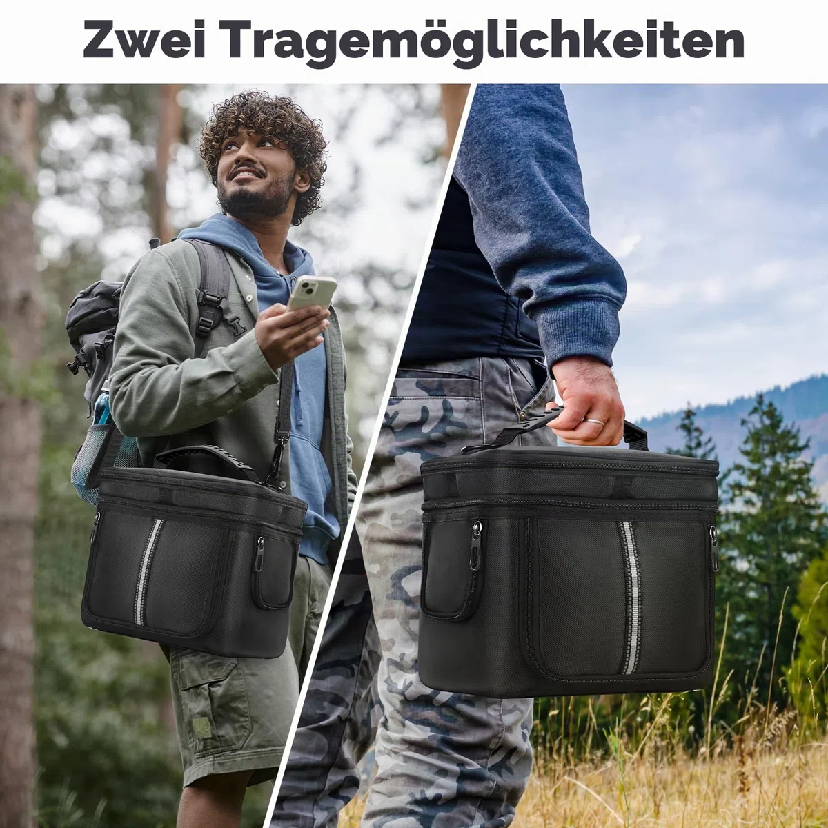 Tragetasche kompatibel mit BLUETTI Solargenerator EB3A, Elite 30 V2 Portable Power Station, Outdoor-Reise-Aufbewahrungstasche mit zweilagigen Taschen für Ladekabel und Zubehör