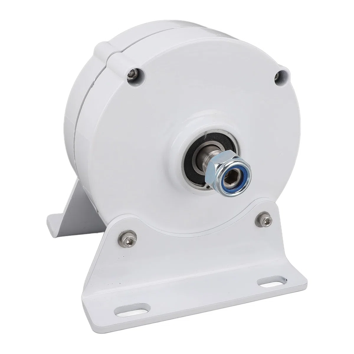 Windturbinengenerator, 12 V Doppelwellen-Permanentmagnetgenerator, 3-Phasen-Wechselstrom mit Sockel für netzunabhängige Windenergie (200W)