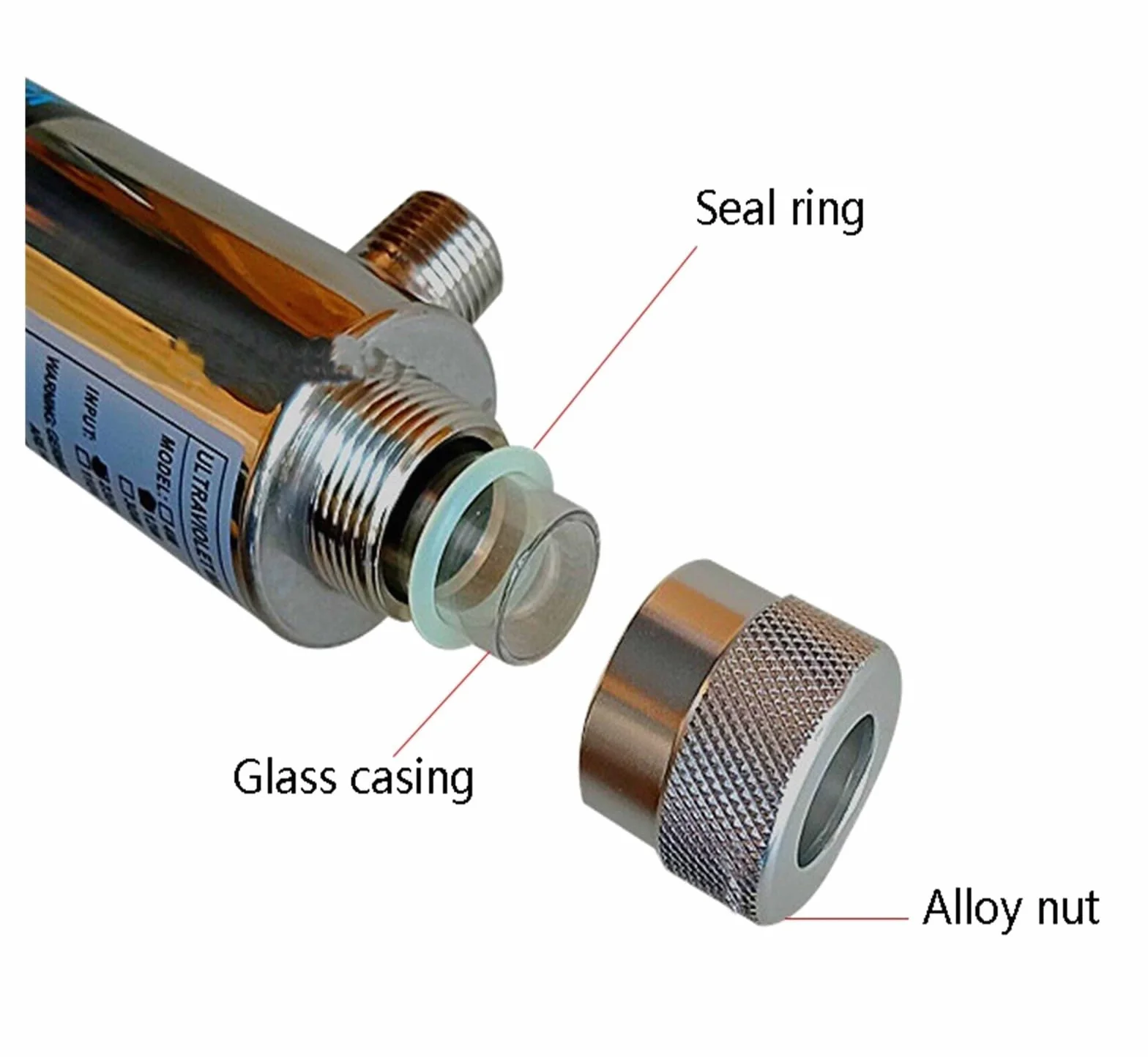 Wasserfiltersystem, 110/220 Edelstahl-UV-Wassersterilisator, UV-Röhrenlampe, direkter Getränkedesinfektionsfilter, Aquarium-Reiniger