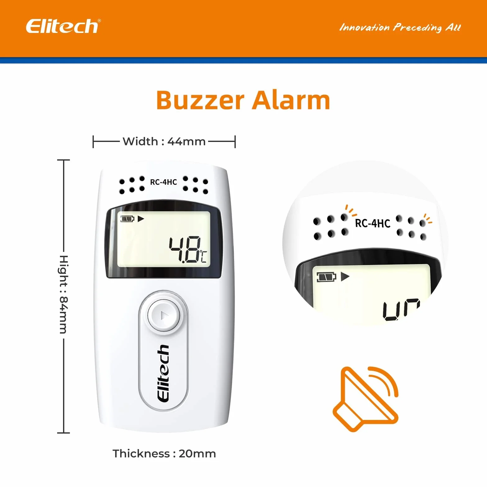 Elitech USB Thermometer Hygrometer Thermo-Hygrometer Feuchtigkeits-Meter Feuchtigkeit Monitor Innen/Außen Temperatur Messgerät Thermostat Sensor Sonde(10Packungen)