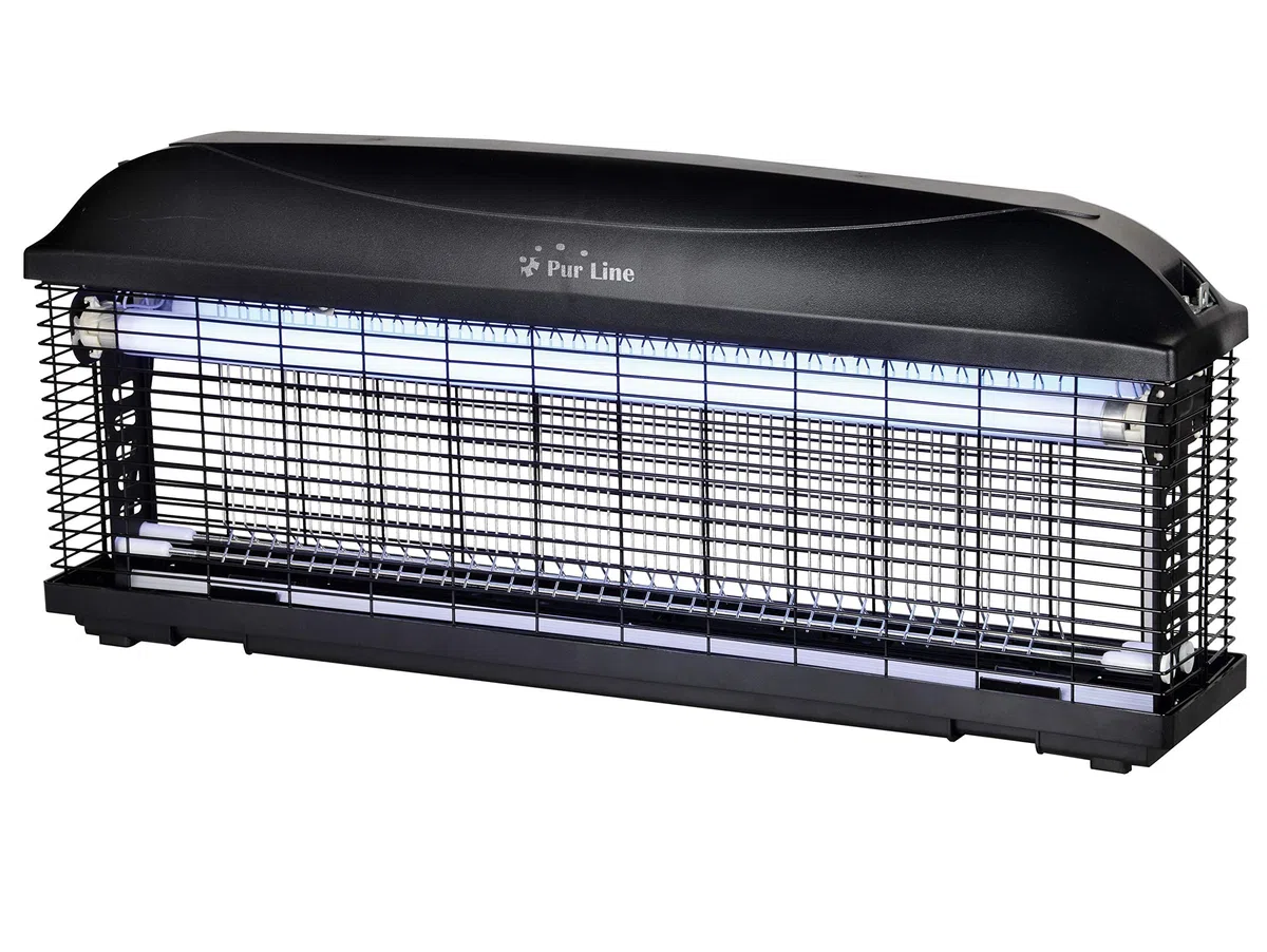 PUR LINE Insektenvernichter mit UV-Licht mit hoher Intensität, 45 W, IPX4-Schutz, ideal für große Innenräume oder halbbedeckte Außenbereiche