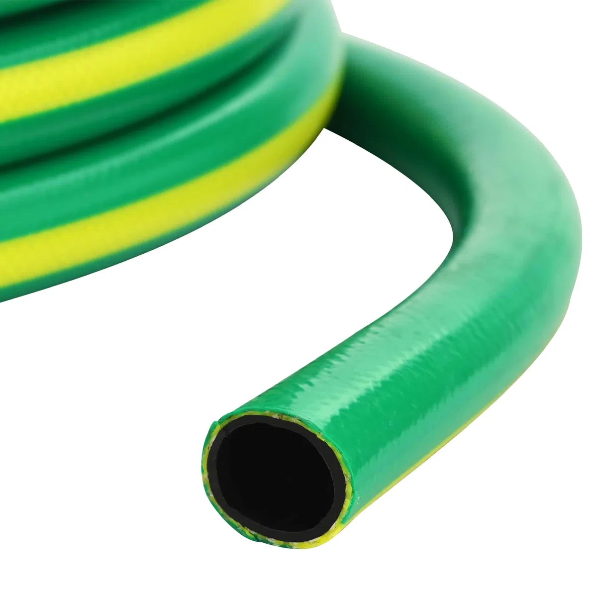 Gartenschlauch 1/2 Zoll 100 m 5-lagig flexibler Wasserschlauch für Bewässerung, PVC Schlauch knickfest grün