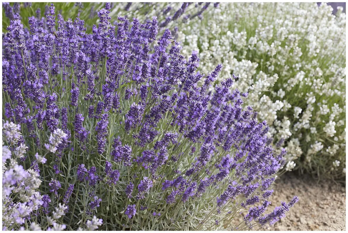Stauden Gänge 100 x Lavandula angustifolia 'Hidcote Blue' Echter Lavendel | Blaue Staude für Sonne, Blüte Juli bis August, mehrjährig, 9x9 cm Topf
