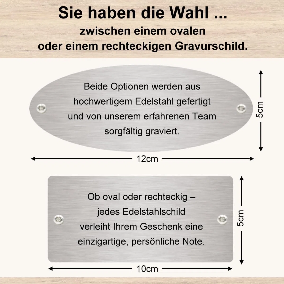 Bank zur Hochzeit mit Gravur zB. Lieblingsplatz (Namen) Gartenbank Basic 110cm Akazie geölt, Edelstahlschild personalisiert, Bank Geschenk zur Vermählung