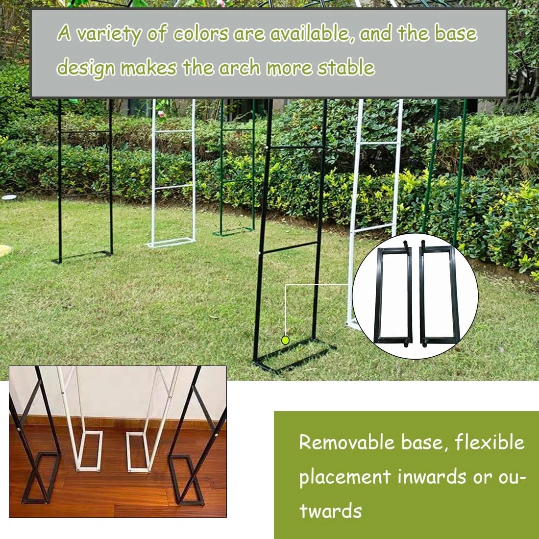 Breiter Stahlrosenspalier schwarz Rankhilfe für Pflanzen & Gurken - Gartendeko Indoor/Outdoor - 180cm B x H - Perfekt für Veranstaltungen & Terrassen