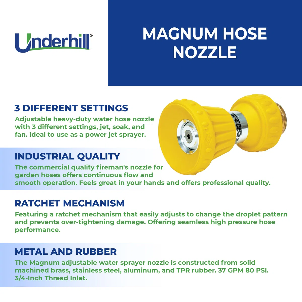 Underhill Magnum Düse, 1,9 cm FHT