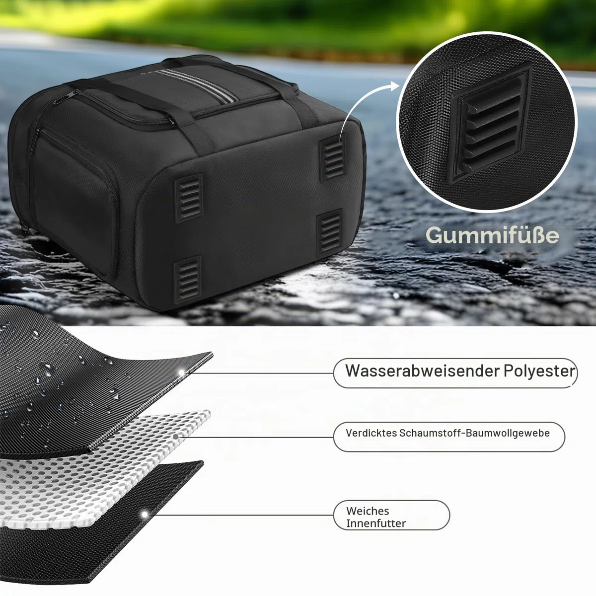 Tragetasche Kompatibel mit Anker SOLIX C1000 Portable Power Station, Reise Aufbewahrung Case Schutzhülle für C1000 Solargenerator Zubehör
