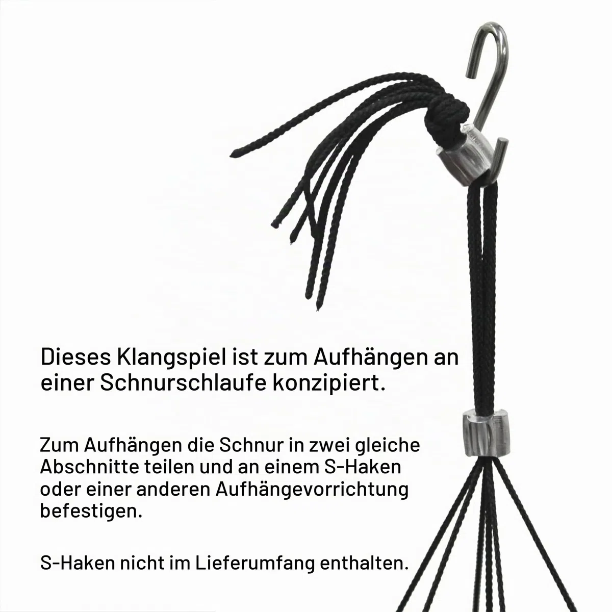 Woodstock Chimes Signature Collection, Bells of Paradies, Antik-Silber, 111,8 cm, Dekor-Designs, Windspiel für Outdoor, Terrasse, Haus oder Gartendekoration (BPLAS)