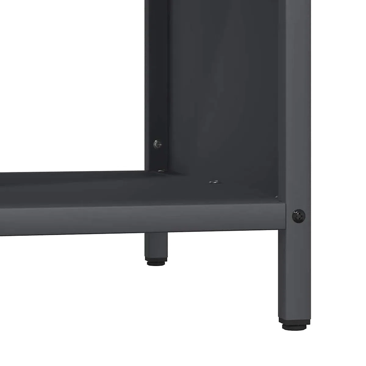 Brennholzregal Kaminholzregal mit massiver Kiefernholzplatte Anthrazit 100,5x35,5x40 cm – robust, stapelbar & trocknungsoptimiert für Kamin, Ofen & Wohnzimmer