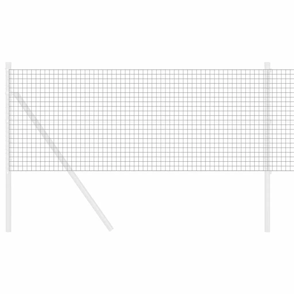 Geschweißter Drahtzaun Grau, 10000 x 60 cm, Zaunfeld mit robustem Metall, Gartenzaun Paneel für Terrasse und Vorgarten, Sichtschutz, Sicherheit, wetterbeständig, vielseitige Abgrenzung