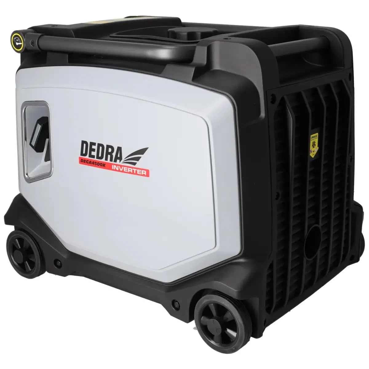 DEDRA Inverter-Stromerzeuger 3,5/3,8 kW Stromgenerator, 2800 U/Min Benzin Notstromaggregat, kompaktes „Koffer“-Design, Stromquelle für Haushalte, Kleingärten, Campingplätze, mit Sicherheitsfunktionen