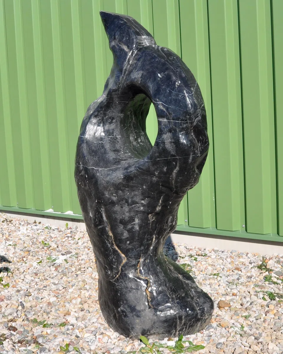 Ozeanfindling Findling Skulptur Naturstein Meeresgestein Gartendeko **Wundervoller Blickfang für Ihren Garten** Einzigartige Form Unikat Einzelstück 519 KG 155 cm HOCH