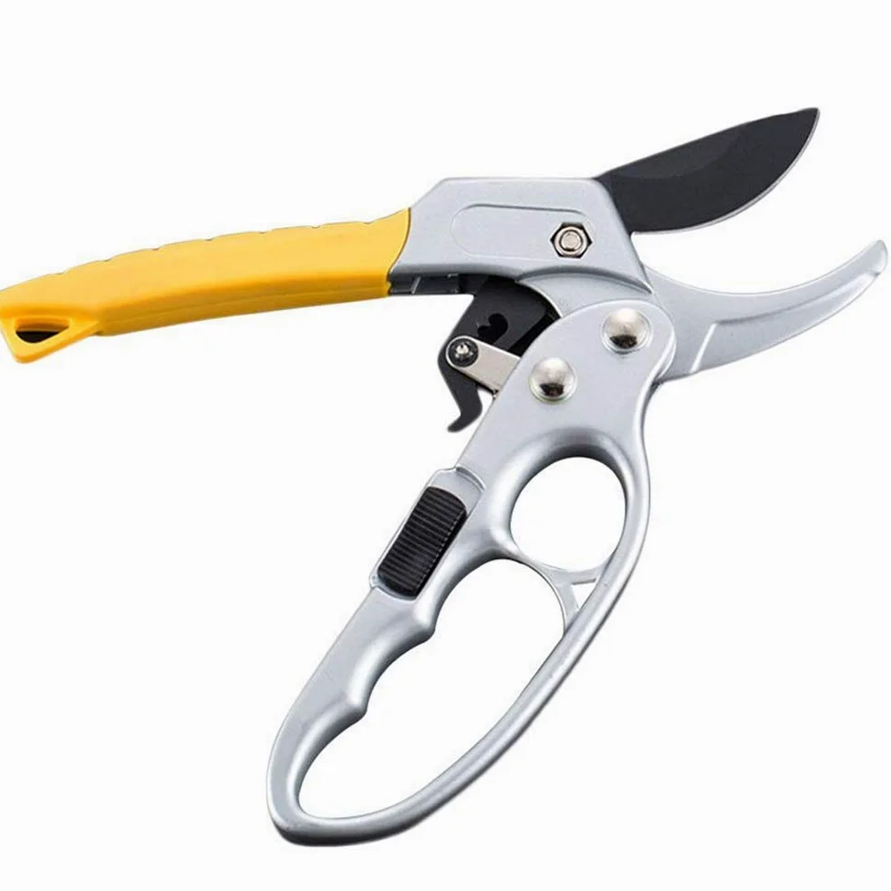 Ratschen-Hand-Astschere mit rutschfestem, ergonomischem Griff, handpflegend gestaltete Baumschere für den Garten