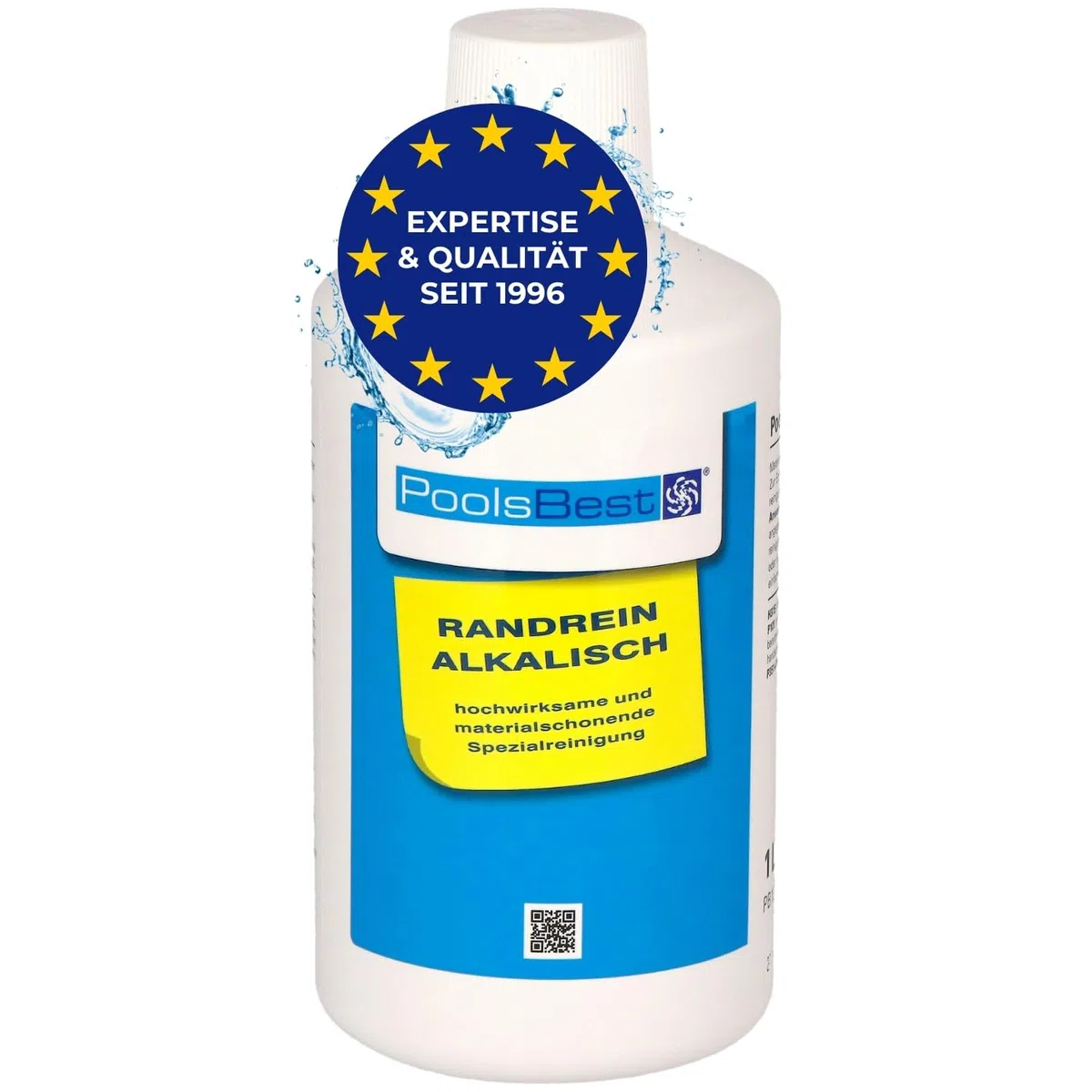 PoolsBest Randreiniger Super 1L I hochkonzentrierter Pool Randreiniger I materialschonender Oberflächenreiniger I alkalischer Reiniger auch für Whirlpool & Planschbecken