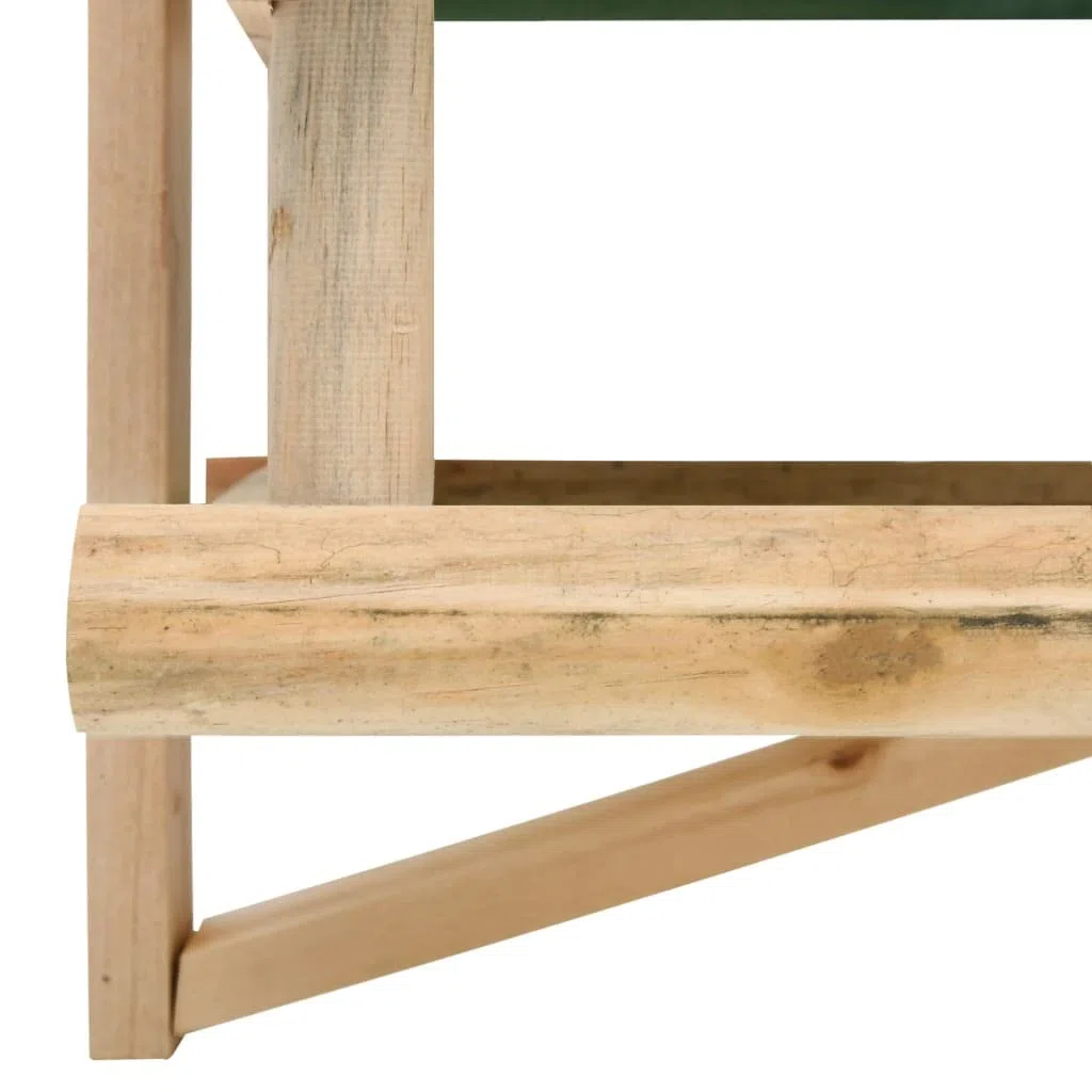 Vogelfutterhaus aus massivem Tannenholz 35x29,5x21 cm mit großem Dachüberstand wetterfest für Garten Balkon Terrasse als Futterstation und Futterplatz für Wildvögel und Meisen