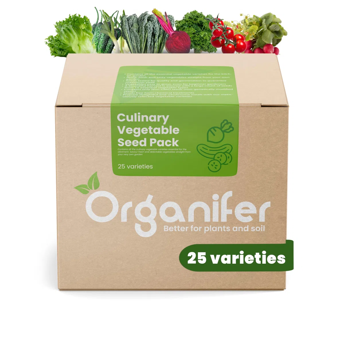Gemüsesamen-Paket | Gemüsegartensamen - Gemüsesamen - Tomatensamen - Gurkensamen - Paprikasamen - Erdbeersamen - Paprikasamen - Organifer