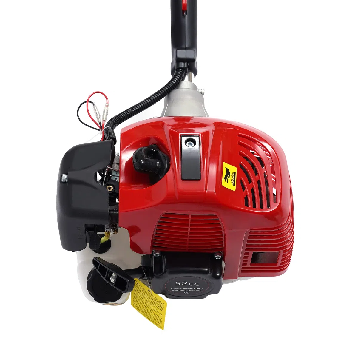 52CC 2 Takt Benzin Kehrmaschine Motorbesen 2,3PS Schneefräse Kehrbesen Besen Klar 60cm Bürstenbreite Schneeschieber
