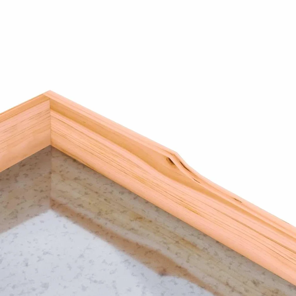 Pflanztisch mit Ablagen Braun aus massivem Tannenholz, verzinkte Tischplatte, 78 x 38 x 82,5 cm, 2 offene Fächer, für Garten Terrasse Gewächshaus Balkon