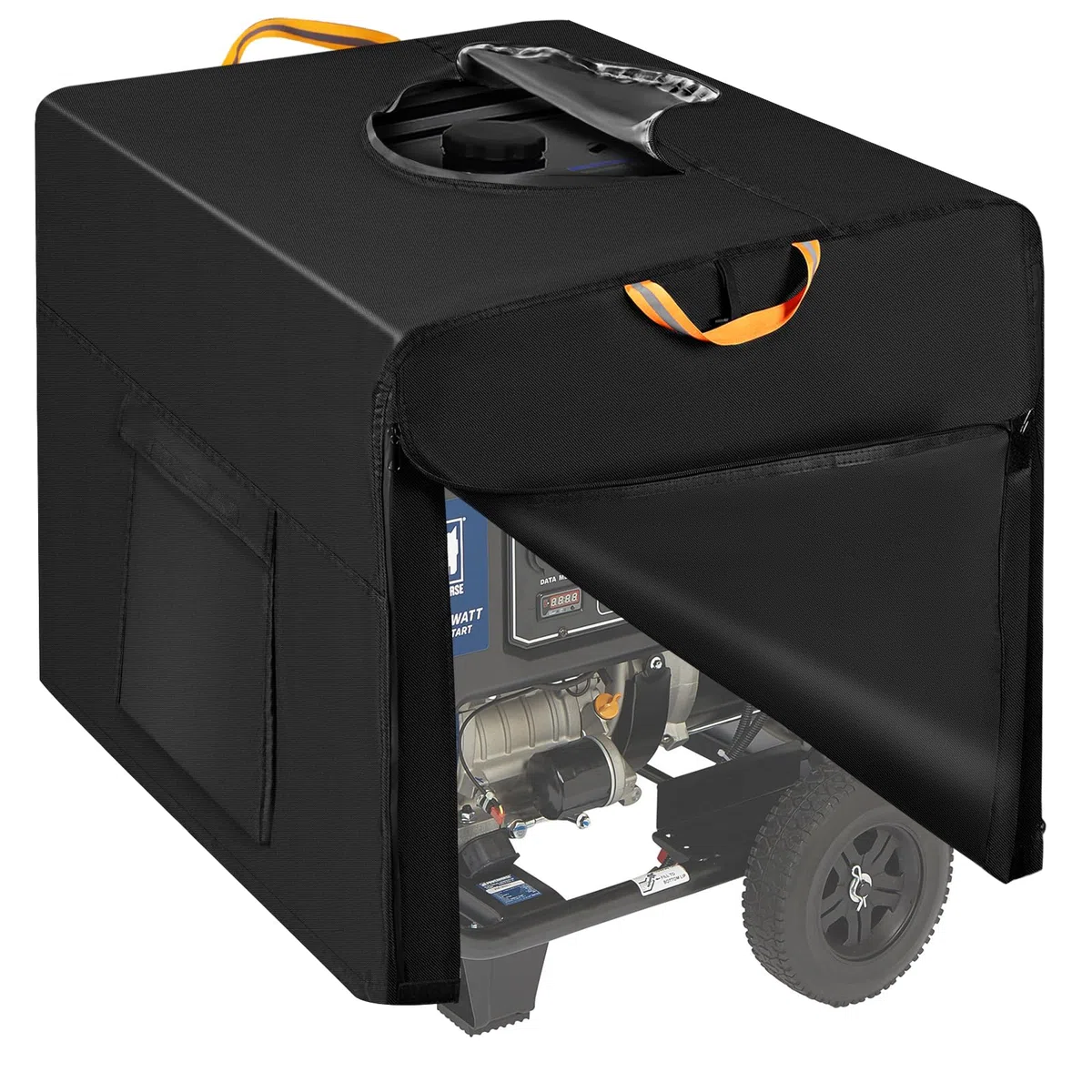 800D Oxford Wasserdichte Generator Abdeckung für den Außenbereich, Outdoor Garden Patio Universell Generatoren Staubschutzhülle passend für die meisten Generatoren 3000-5000 Watt (80 x 60 x 60 cm)