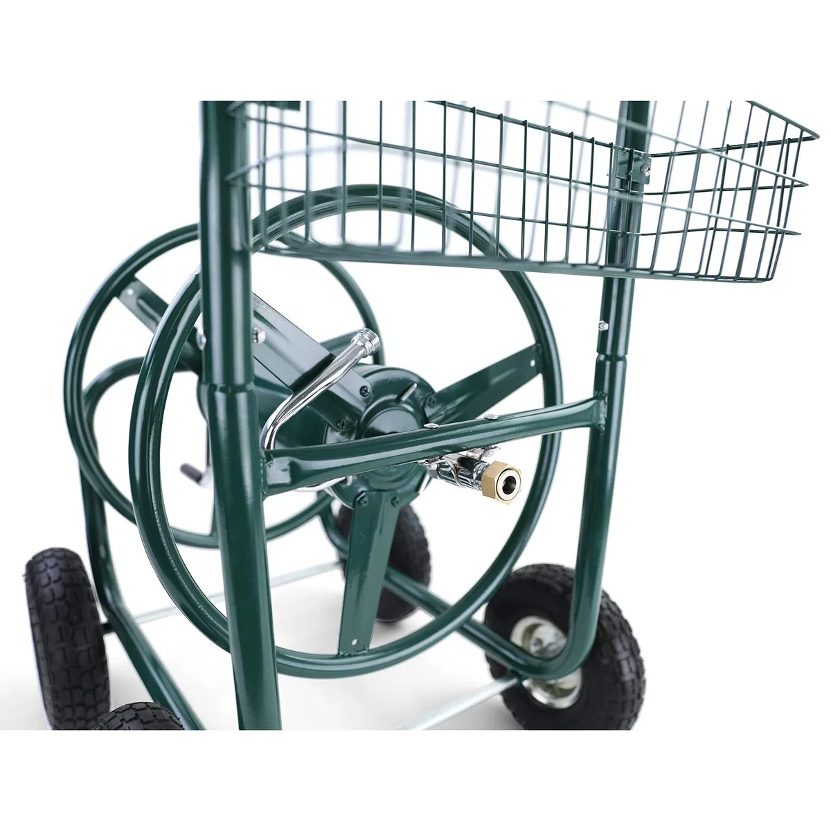 Schlauchwagen Schlauch Handwagen mit Handkurbel Grün bis 106m Gartenschlauch