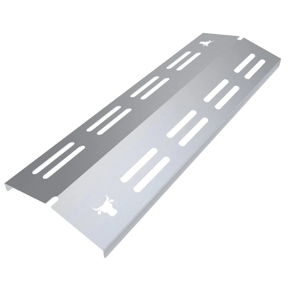 tuning-art GA45 Gasgrill Brennerabdeckung Edelstahl kompatibel mit Enders Boston Pro 4 Gasgrills | Brennerschutz | Passgenau, Farbe:4er Set Matt Bulle