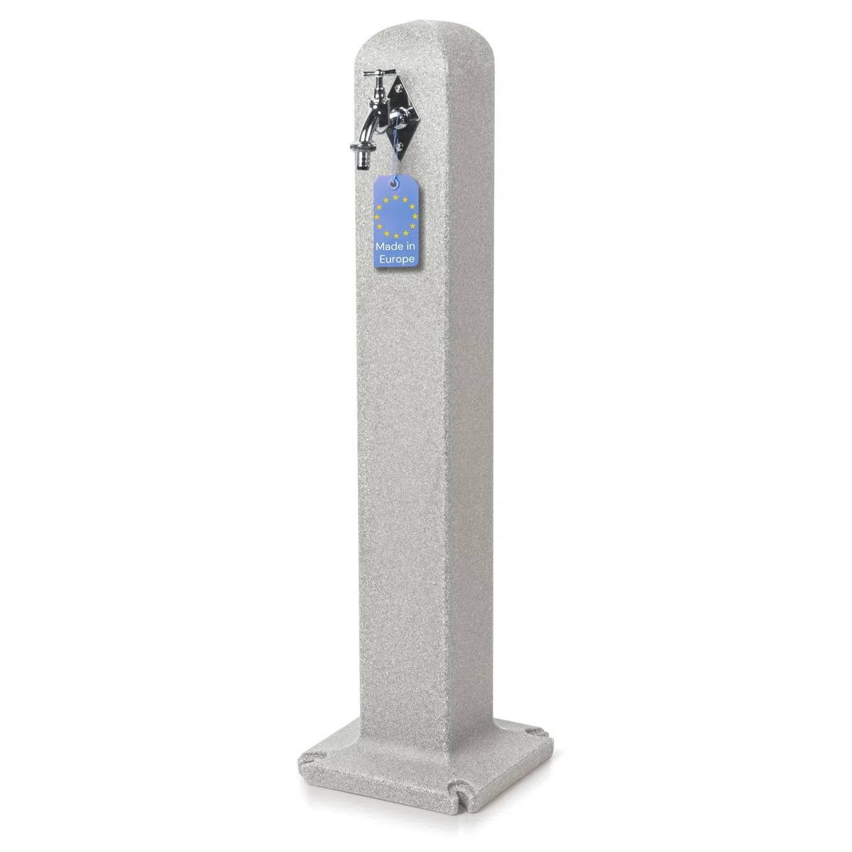 YourCasa Stoneflow Wassersäule Garten Granit-Optik | Wasserzapfsäule Poller mit Wasserhahn | 90 cm Standbrunnen Zapfstelle Außenbereich | Witterungsbeständig Frostsicher UV-stabil (Sandstein)