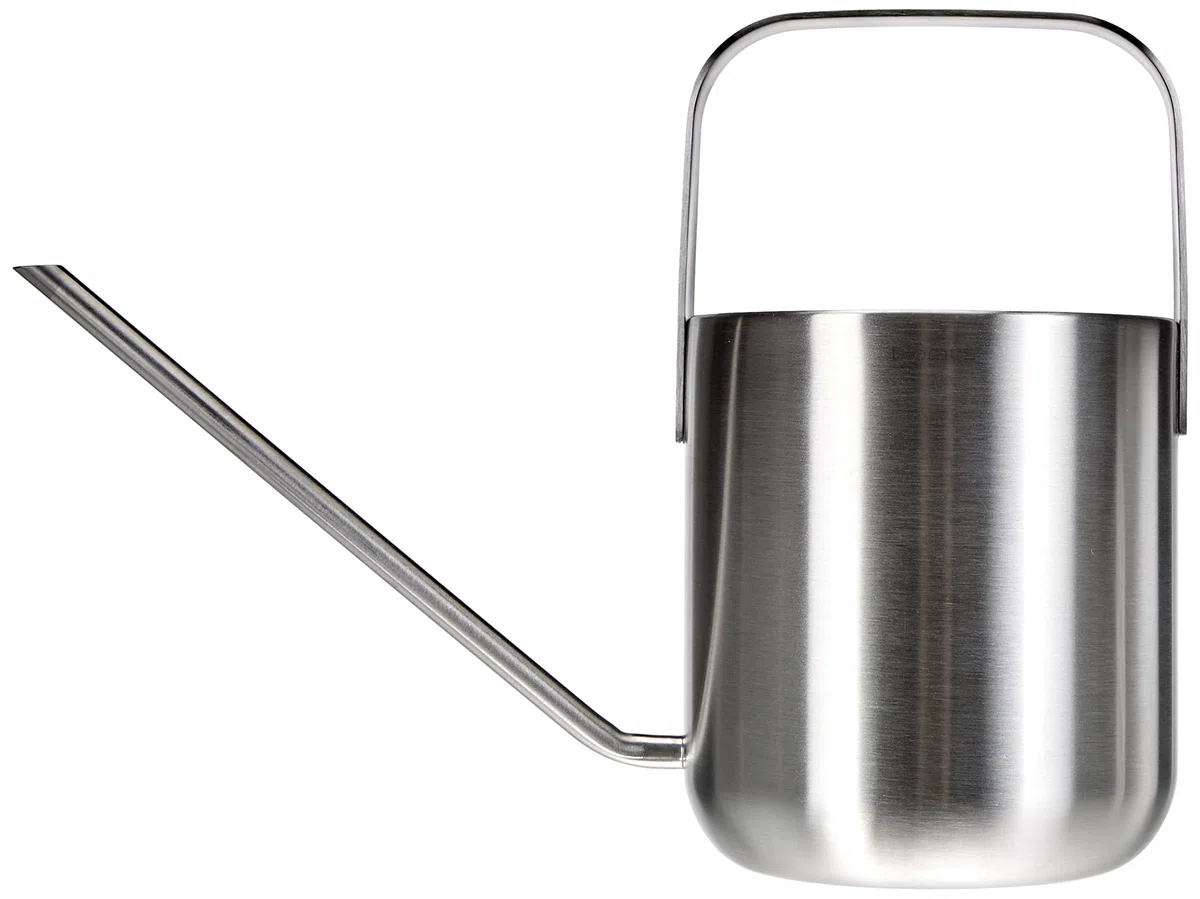 blomus Gießkanne -PLANTO- | Gießkanne aus Edelstahl matt | 1 L | Farbe Silber | 19,1B x 25,7H x 6T cm