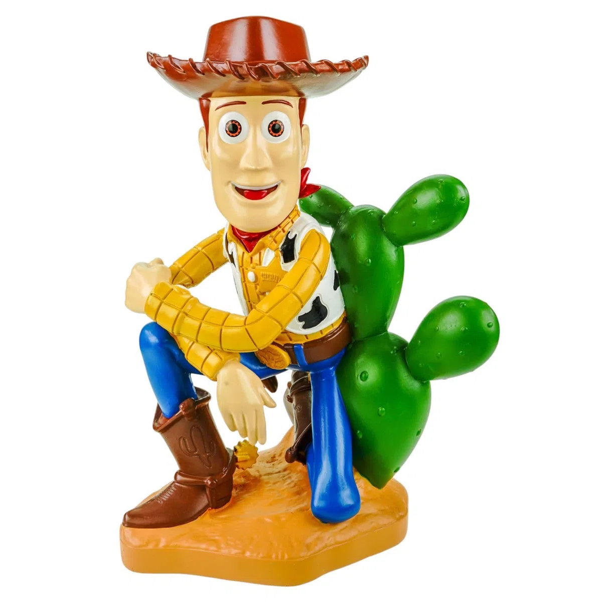 Gartenfigur Woody Toy Story Offiziell lizenzierte Disney Dekofigur 41cm Polyres | Große Sammlerfigur für Garten, Terrasse & Balkon | Detailreiche Pixar Dekoration