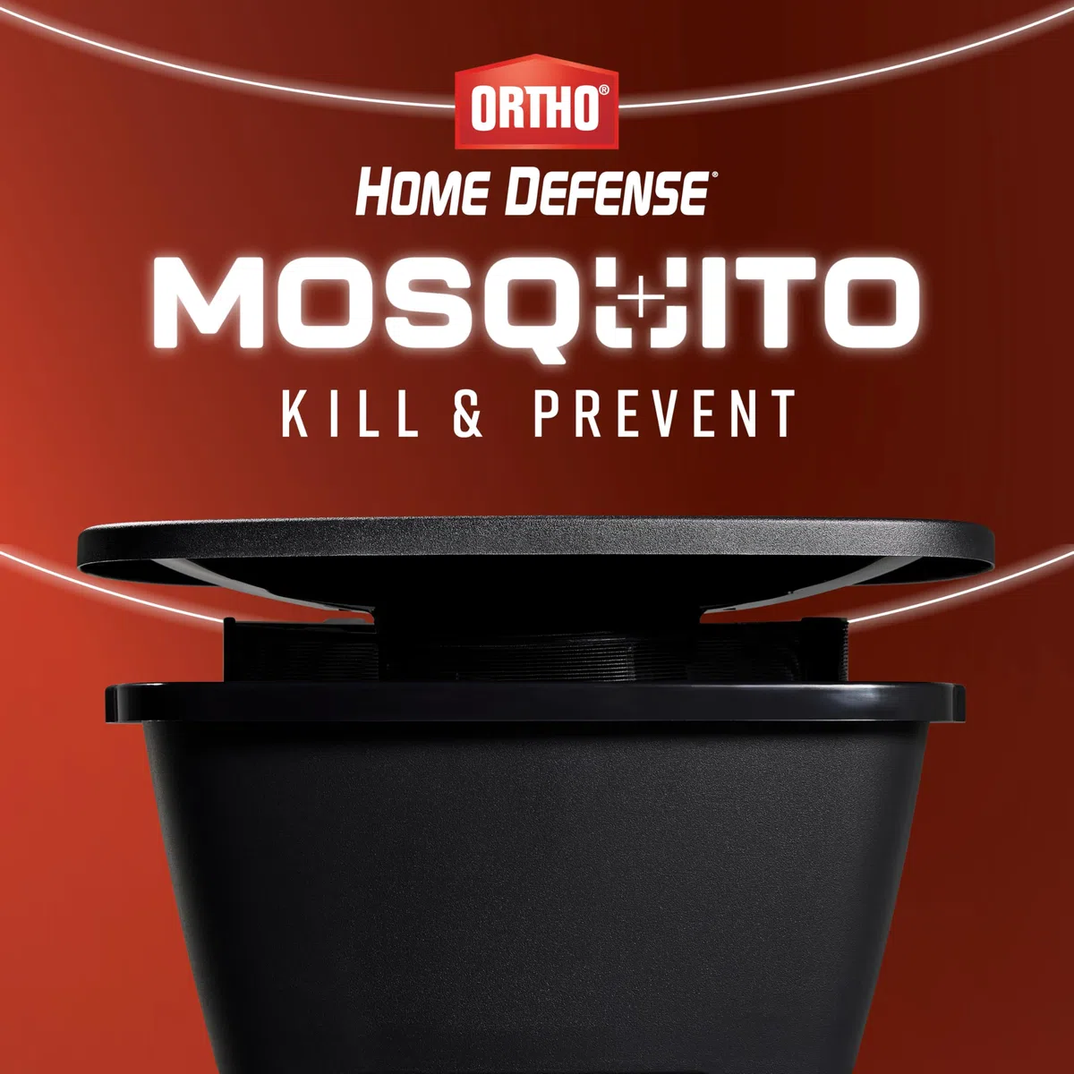 Ortho Home Defense Mückentöten und Vorbeugen, kontrolliert Mücken und Larven, geräuschlos, einfach zu bedienen, schützt bis zu 4.300 m², 1 Mückenstation und 2 Bänder für 2 Monate Schutz | Bekämpft Mücken und Larven, geräuschlos, einfach zu bedienen, Mücke