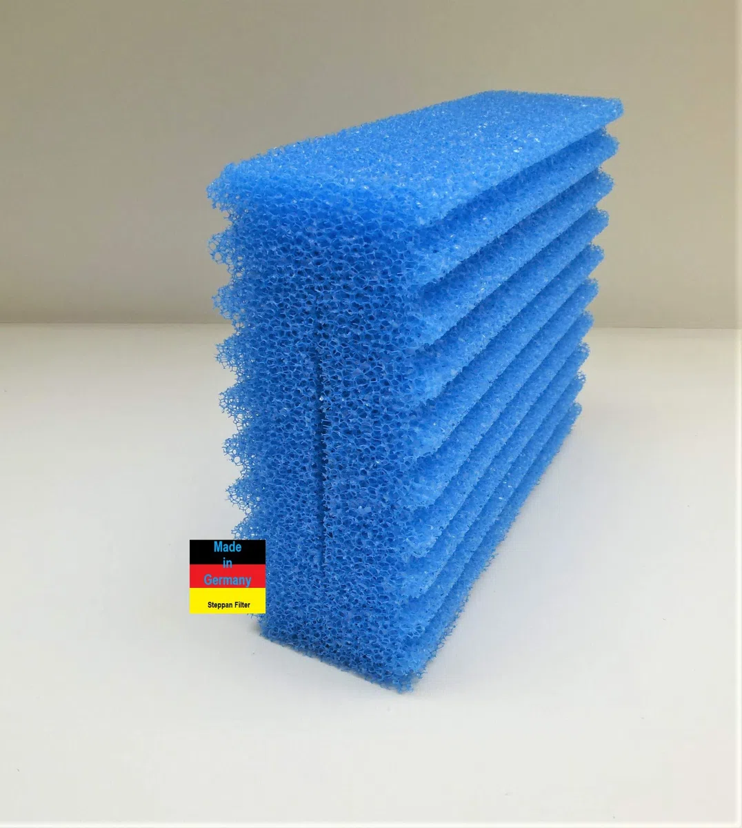 4 Filterschwämme 2 x Blau gewellt 1 x Rot gewellt und 1 x Grün glatt passend für Oase Biotec 5.1. und Oase BioSmart 18000