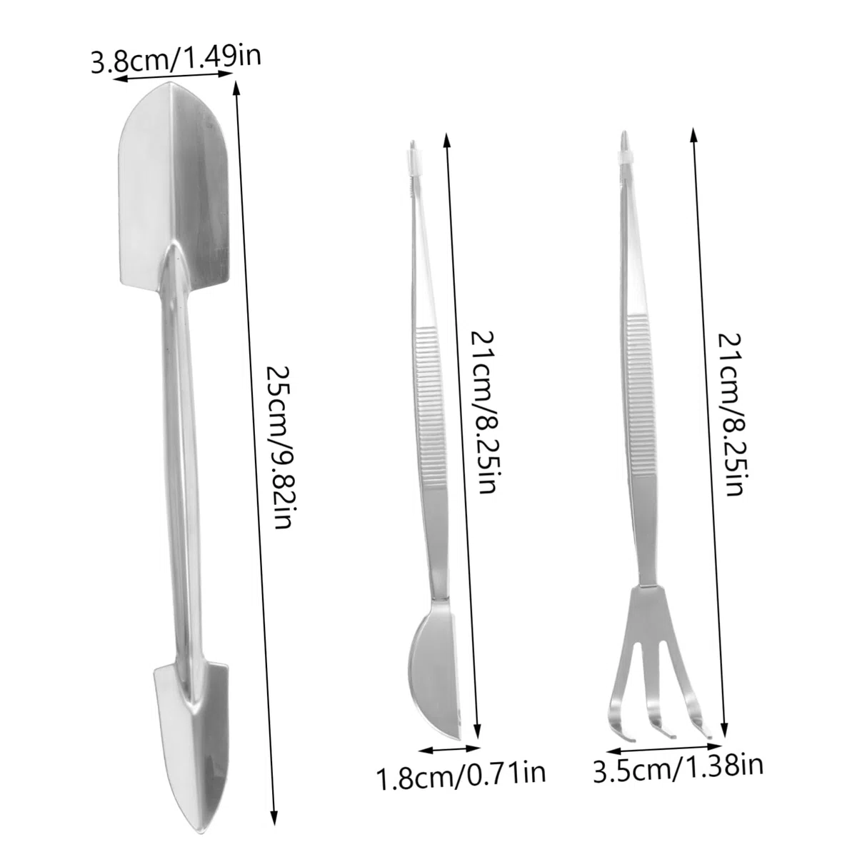 Toyvian 3sätze Präzisionswerkzeugset Für Bonsai -zangen Rake Und Doppelseitiger Für Pflanzenpflege Und Terraristik Für Garten Und Innenbereich