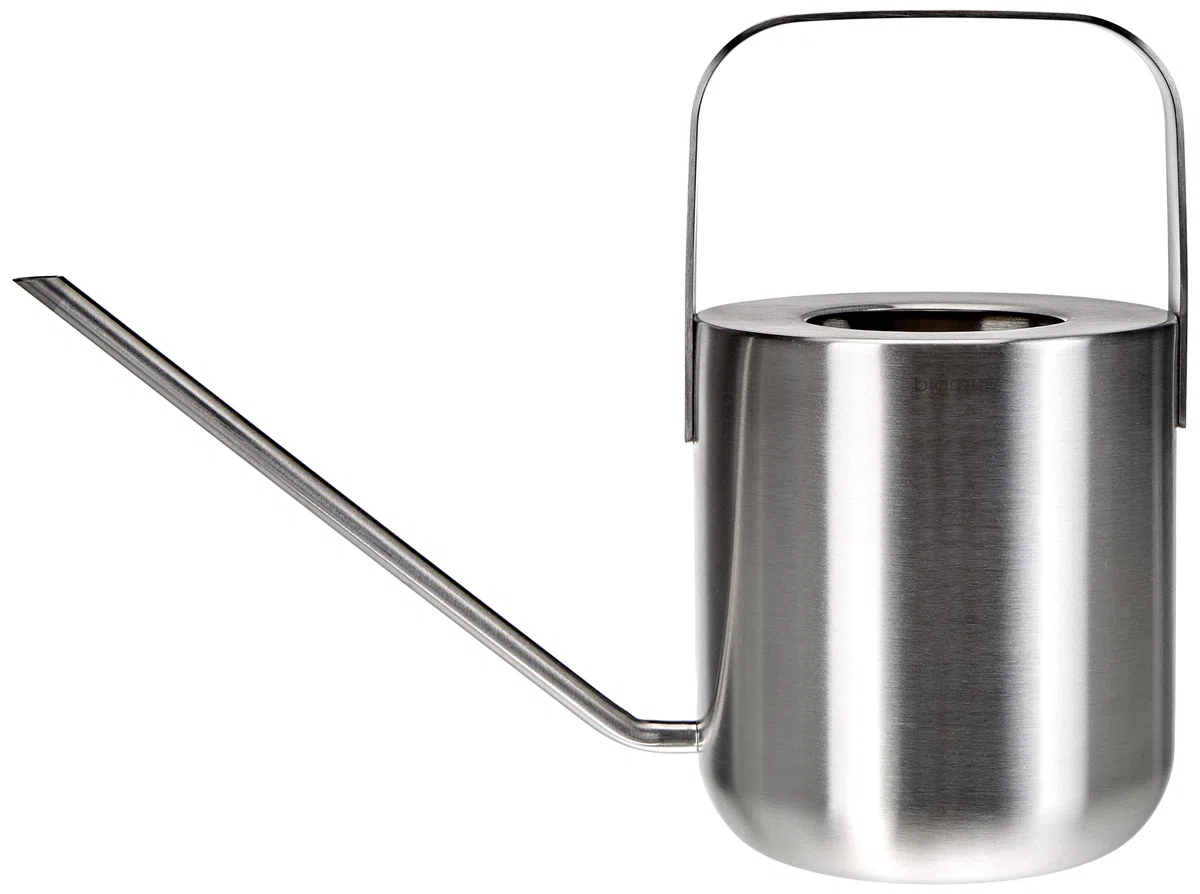 blomus Gießkanne -PLANTO- | Gießkanne aus Edelstahl matt | 1 L | Farbe Silber | 19,1B x 25,7H x 6T cm